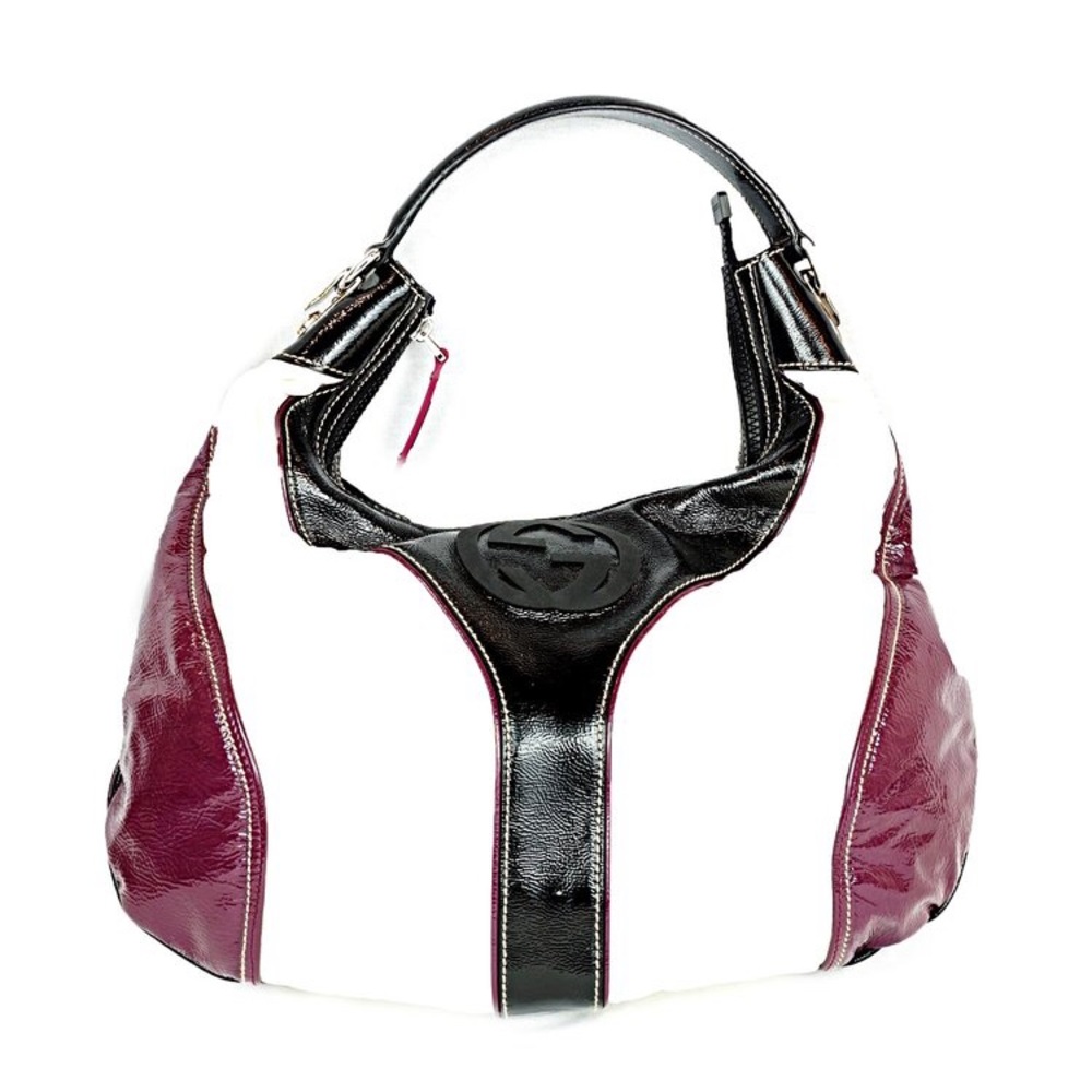 Gucci Tricolor Leather Patent Bag